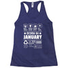 Born In January Racerback Tank