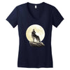 howl at the moon Women's V-Neck T-Shirt