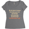 devil Women's Triblend Scoop T-shirt