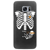 pregnant skeleton baby costume halloween maternity ninja ladies Samsung Galaxy S7 Edge