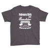 February Girls Are Sunshine Mixed With A Little Hurricane Youth Tee