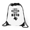 vote beto Drawstring Bags