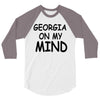 georgia is my mind 3/4 Sleeve Shirt