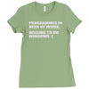 programmer in need of work Ladies Fitted T-Shirt