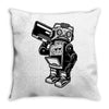 dance robot music old Throw Pillow