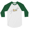 Creation of Adam Pizza 3/4 Sleeve Shirt