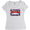 skinhead union jack, ideal birthday gift or present Women's Triblend Scoop T-shirt