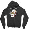 zombie ramen Zipper Hoodie