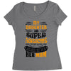 My Daughter Is Super Awesome Her Mom Women's Triblend Scoop T-shirt