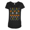 happy halloween ugly christmas sweater Maternity Scoop Neck T-shirt