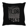 political illiteracy Throw Pillow