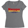 Manager Of Myselfy i Was Nobody Before Social Media Women's Triblend Scoop T-shirt