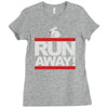 run away rabbit Ladies Fitted T-Shirt