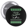 merry christmas ugly christmas sweater Pin-back button