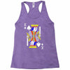 party king design funny humor cool graph baseball Racerback Tank