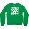 space alien qr code Crewneck Sweatshirt
