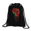 black power Drawstring Bags