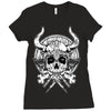 skull viking Ladies Fitted T-Shirt
