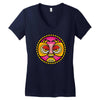 lucha libre pink Women's V-Neck T-Shirt