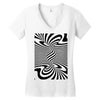 optical illusion Women's V-Neck T-Shirt