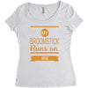 broomstick Women's Triblend Scoop T-shirt