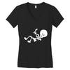 baby skeleton Women's V-Neck T-Shirt