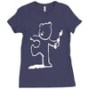 banksy teddy bear pop art new Ladies Fitted T-Shirt