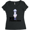 no probllama Women's Triblend Scoop T-shirt