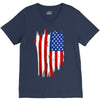 sa distress flag cool american V-Neck Tee