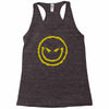 evil smiley emoticon Racerback Tank