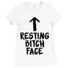 resting bitch face Ladies Fitted T-Shirt