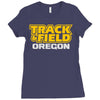 track and field oregon Ladies Fitted T-Shirt