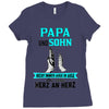 papa und sohn Ladies Fitted T-Shirt