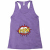 POW! Funny Explosion Cartoon Racerback Tank
