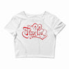 love red Crop Top