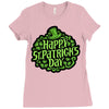 happy st. patrick's day Ladies Fitted T-Shirt