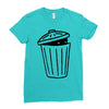 garbage ghost Ladies Fitted T-Shirt