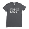 space cadet space ship Ladies Fitted T-Shirt