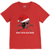skull christmas V-Neck Tee