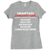 Smartass January Girl Ladies Fitted T-Shirt