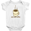 funny retro coffee Baby Bodysuit
