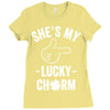 she's my lucky charm Ladies Fitted T-Shirt