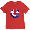 mod union jack, ideal gift, birthday present V-Neck Tee