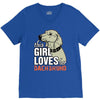 This Girl Loves Her Dachshund V-Neck Tee