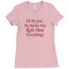 my mother was right Ladies Fitted T-Shirt
