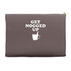 get nogged up funny Accessory Pouches