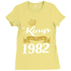 kings are born in 1982 Ladies Fitted T-Shirt