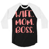 wife boss mom 3/4 Sleeve Shirt