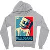 marshmello hope poster Zipper Hoodie