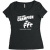 beer pong champion Women's Triblend Scoop T-shirt
